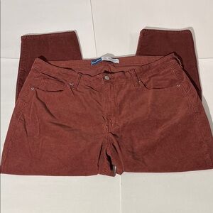 Old Navy High Rise OG Straight Leg Corduroy Pants sz 18 Petite Short Womens Plus